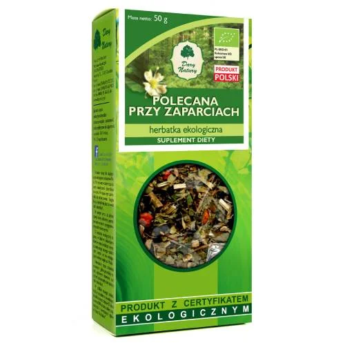 Zdjęcie produktu - Dary Natury Herbatka ekologiczna Polecana przy zaparciach, 50 g