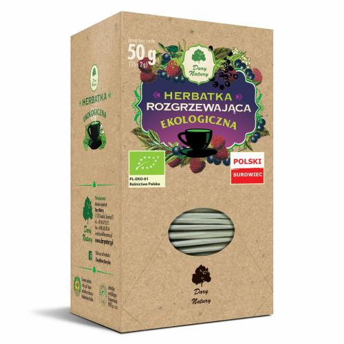 Zdjęcie produktu - DARY NATURY Herbatka Rozgrzewająca EKO, 25 saszetek