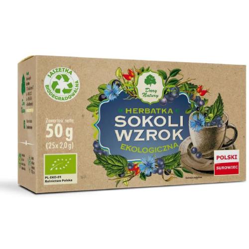 Zdjęcie produktu - DARY NATURY Herbatka ekologiczna Sokoli Wzrok, 25x2g