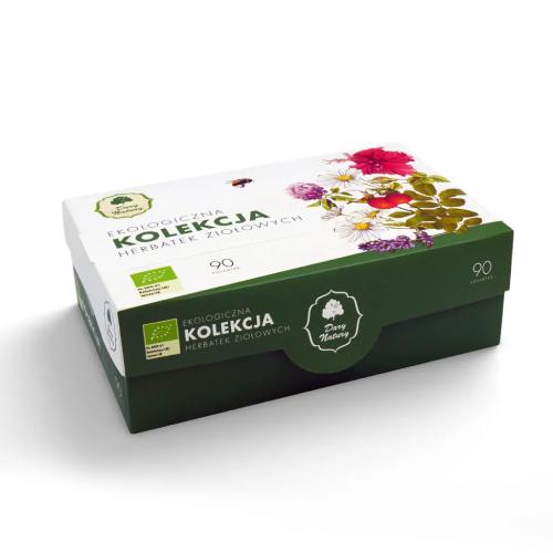 Zdjęcie produktu - Dary Natury Ekologiczna Kolekcja herbatek ziołowych, 90 sasz.