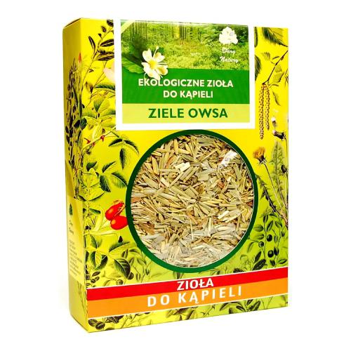 Zdjęcie produktu - DARY NATURY Owies Słoma Ekologiczne zioła do kąpieli, 150g 