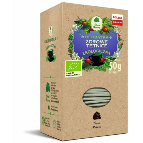 Zdjęcie produktu - DARY NATURY Ekologiczna herbatka Zdrowe Tętnice, 25x2g