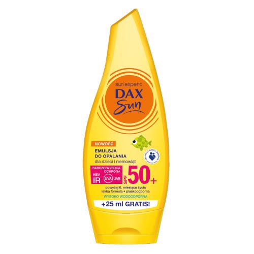 Zdjęcie produktu - DAX SUN Emulsja do opalania dla dzieci i niemowląt SPF50+, 175ml