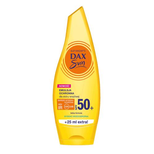 Zdjęcie produktu - DAX SUN Emulsja do opalania do sk&oacute;ry wrażliwej SPF50, 175ml