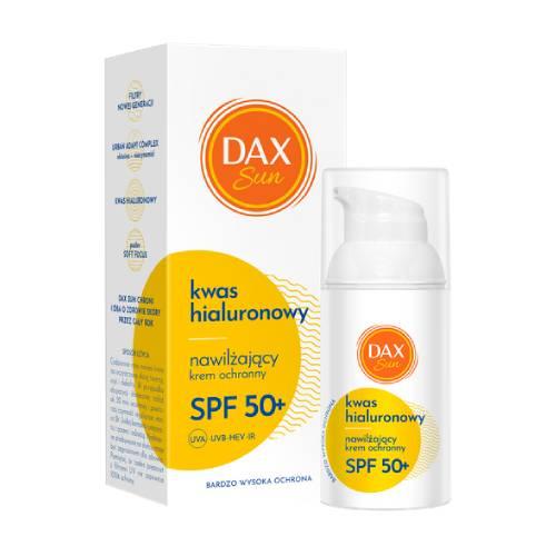 Zdjęcie produktu - Dax Sun Nawilżający krem ochronny z kwasem hialuronowym SPF 50+, 30 ml
