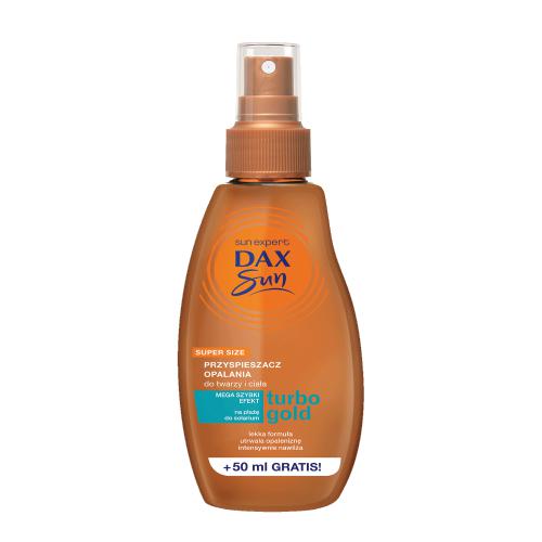 Zdjęcie produktu - DAX SUN Przyspieszacz do opalania TURBO GOLD, 200 ml