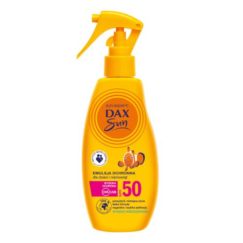 Zdjęcie produktu - DAX SUN Emulsja ochronna dla dzieci i niemowląt SPF50, 200ml