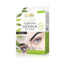 DELIA HENNA PUDROWA do brwi 1.0 CZARNA, saszet. 4g