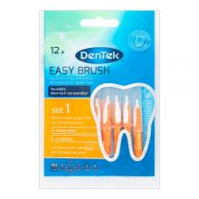 Zdjęcie produktu - DENTEK Szczoteczki międzyzębowe EasyBrush rozmiar 1, 12szt.