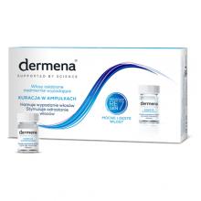 Zdjęcie produktu - Dermena Kuracja w ampułkach do włos&oacute;w nadmiernie wypadających, 15 x 5 ml