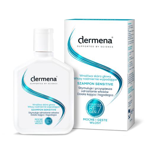 Zdjęcie produktu - Dermena Sensitive Szampon do włos&oacute;w wypadających, 200 ml