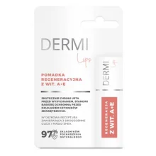 Zdjęcie produktu - Dermi Lips Pomadka regeneracyjna z witaminą A+E, 4,5 g
