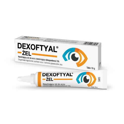 Zdjęcie produktu - Dexoftyal Nawilżający żel do oczu z 5 % dekspantenolu, 10 g - łagodzący podrażnienia