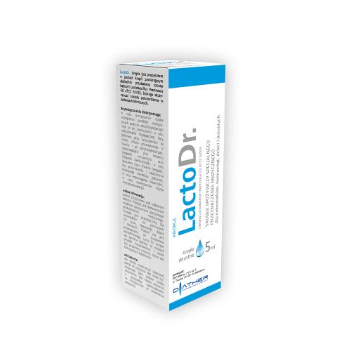 Zdjęcie produktu - DIATHER LactoDr. Krople probiotyczne dla dzieci i dorosłych, 5ml