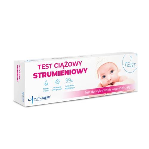 Zdjęcie produktu - DIATHER Test ciążowy strumieniowy, 1 sztuka