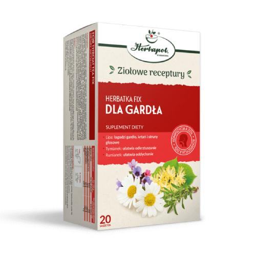 Zdjęcie produktu - Herbatka Fix Dla Gardła, 20 sasz.