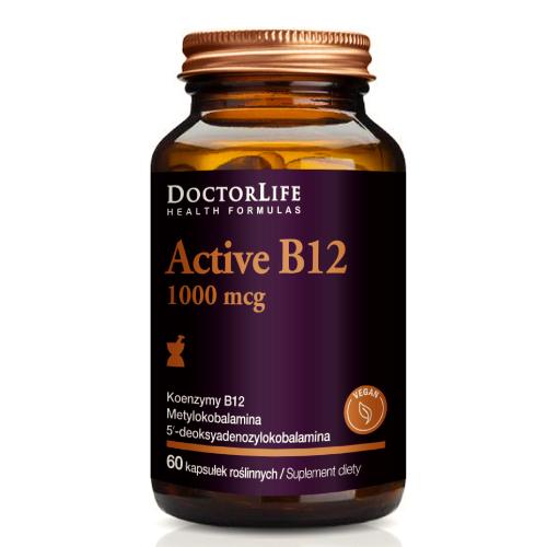 Zdjęcie produktu - Doctor Life Active B12 1000mcg, 60 kaps.