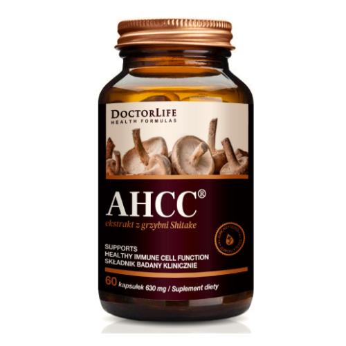 Zdjęcie produktu - Doctor Life AHCC Ekstrakt z grzybni Shitake, 60 kaps.