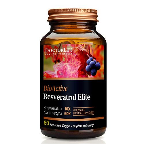 Zdjęcie produktu - Doctor Life BioActive Resveratrol Elite Resweratrol mikronizowany, 60 kaps.