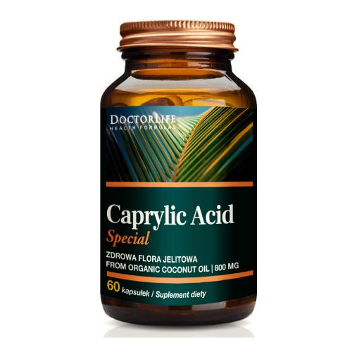 Zdjęcie produktu - Doctor Life Caprylic Acid Special Kwas kaprylowy 800mg, 60 kaps.