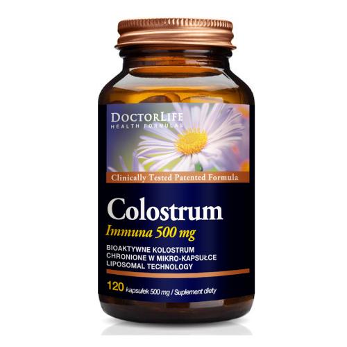 Zdjęcie produktu - Doctor Life Colostrum Immuna 500mg, 120 kaps.