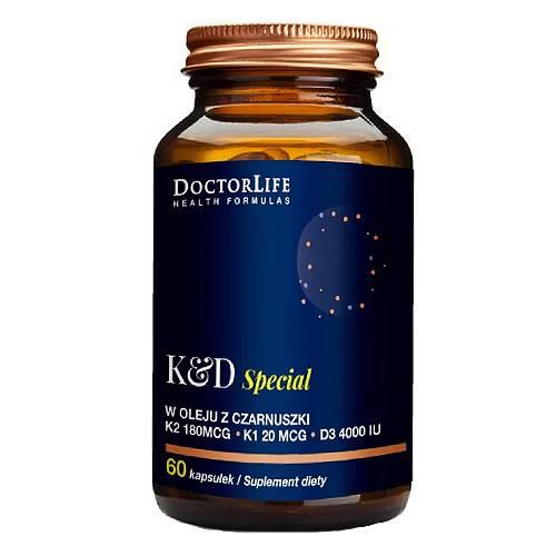 Zdjęcie produktu - Doctor Life K & D Special w oleju z czarnuszki, 60 kapsułek 