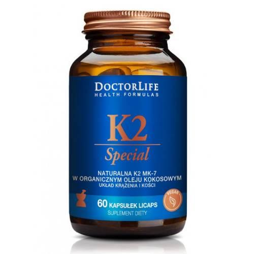 Zdjęcie produktu - Doctor Life K2 Special 100mcg, 60 kapsułek
