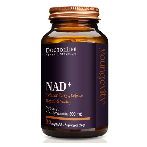Zdjęcie produktu - Doctor Life NAD+ Rybozyd nikotynamidu 300mg, 30kaps.