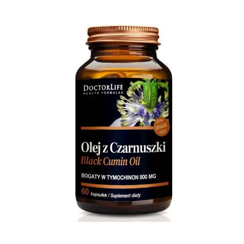 Zdjęcie produktu - Doctor Life Olej z czarnuszki 800 mg, 60 kaps.
