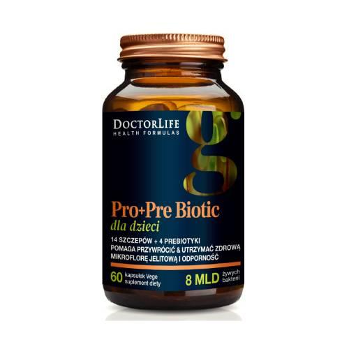 Zdjęcie produktu - Doctor Life Pro + Pre Biotic dla dzieci, 60 kaps.
