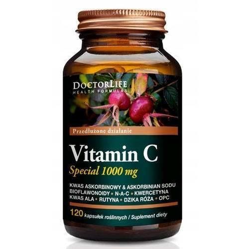 Zdjęcie produktu - Doctor Life Vitamin C Special 1000mg, 120 kapsułek