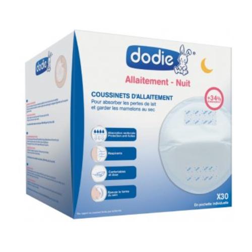 Zdjęcie produktu - Dodie Cienkie wkładki laktacyjne do biustonosza na noc, 30szt.