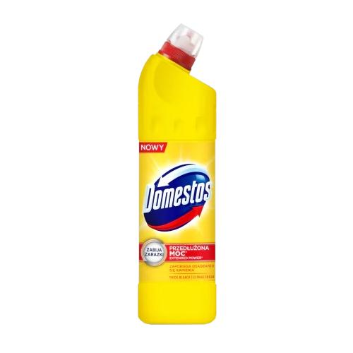 Zdjęcie produktu - DOMESTOS Płyn czyszcząco-dezynfekujący Przedłużona Moc (Citrus Fresh), 750ml