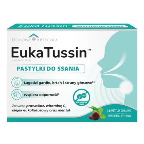 Zdjęcie produktu - Domowa Apteczka EukaTussin, 12 pastylek do ssania