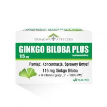 Zdjęcie produktu - DOMOWA APTECZKA Ginkgo Biloba Plus, 48 tabletek