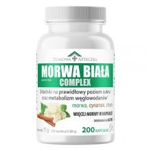 Zdjęcie produktu - Domowa Apteczka Morwa Biała Complex, 200 kaps.