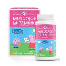 Zdjęcie produktu - DOMOWA APTECZKA Musujące Witaminki świnka peppa, 60tabl.