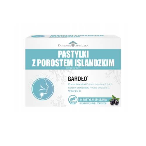 Zdjęcie produktu - Domowa Apteczka Pastylki z porostem islandzkim, 24 szt.