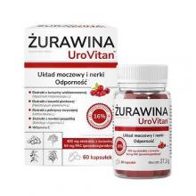 Zdjęcie produktu - DOMOWA APTECZKA UroVitan żurawina, 60 kaps.