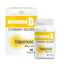 Zdjęcie produktu - DOMOWA APTECZKA Witamina D3 z cynkiem i selenem, 60tabl.