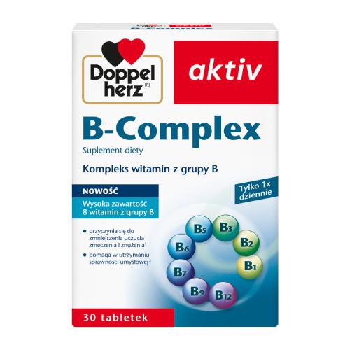 Zdjęcie produktu - DOPPELHERZ AKTIV B-Complex, 30 tabletek