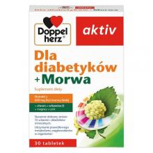Zdjęcie produktu - Doppelherz aktiv Dla diabetyk&oacute;w + Morwa, 30 tabletek