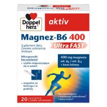 Zdjęcie produktu - Doppelherz aktiv Magnez-B6 UltraFast - 20 saszetek