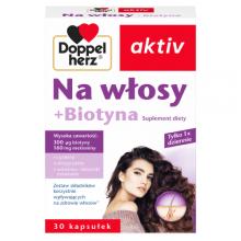 Zdjęcie produktu - DOPPELHERZ AKTIV Na włosy + Biotyna, 30kaps.