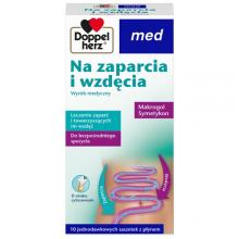 Zdjęcie produktu - Doppelherz Med Na zaparcia i wzdęcia, 10 sasz.