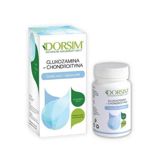 Zdjęcie produktu - DORSIM Glukozamina z Chondroityną, 60 Kaps.