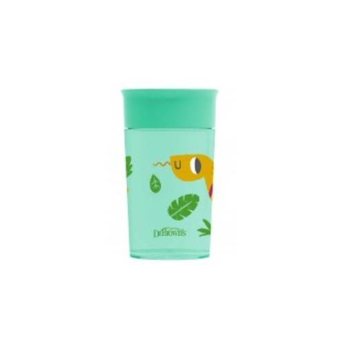 Zdjęcie produktu - Dr Brown's Kubek Niekapek 360&deg; 300ml 9m+ Zielony
