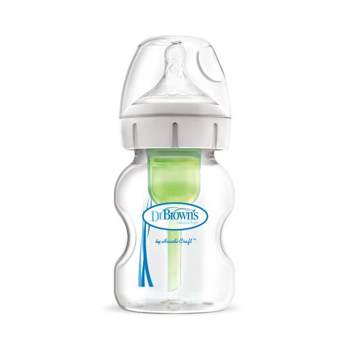 Zdjęcie produktu - Dr Brown's Options+ Butelka antykolkowa z szeroką szyjką 0m+ 150ml 