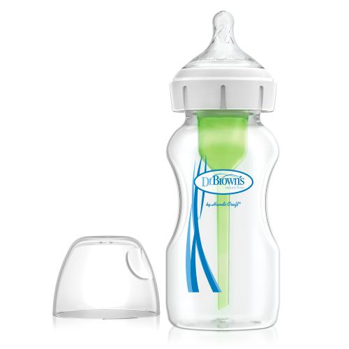 Zdjęcie produktu - Dr Brown's Options+ Butelka antykolkowa z szeroką szyjką 0m+ 270ml