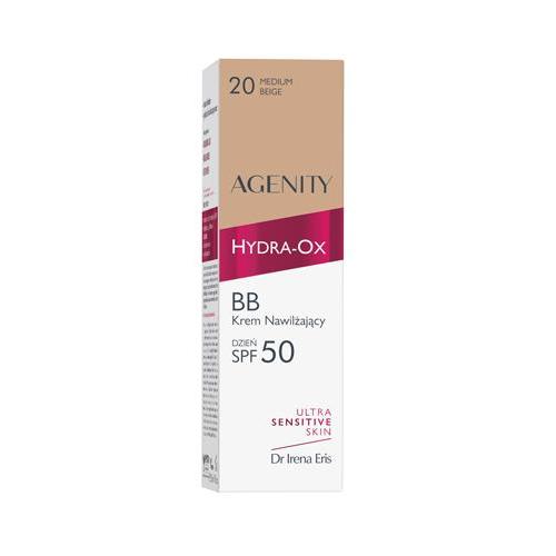 Zdjęcie produktu - Agenity Hydra-Ox BB Krem nawilżający na dzień SPF50, 20 Medium Beige, 30 ml